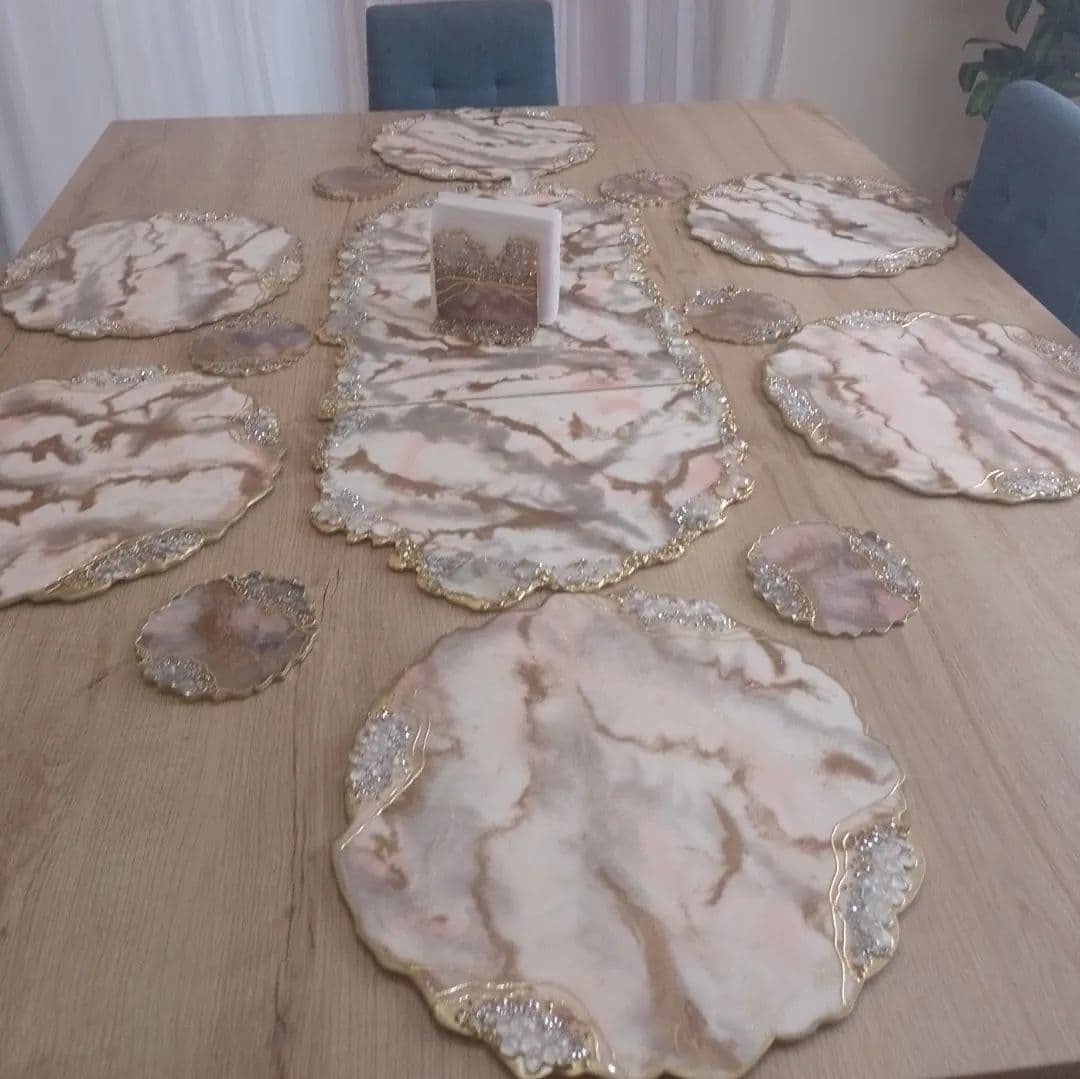 Placemat Set — Marble - View 3
