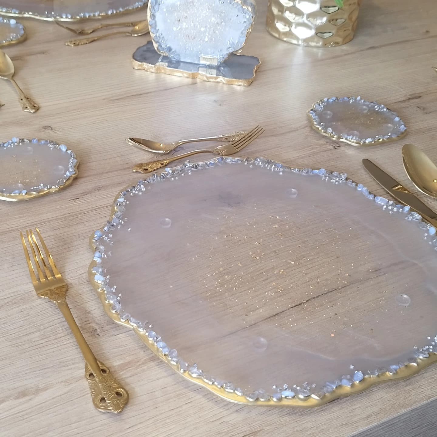 Placemat Set — Monaco Gray Pearl - View 5