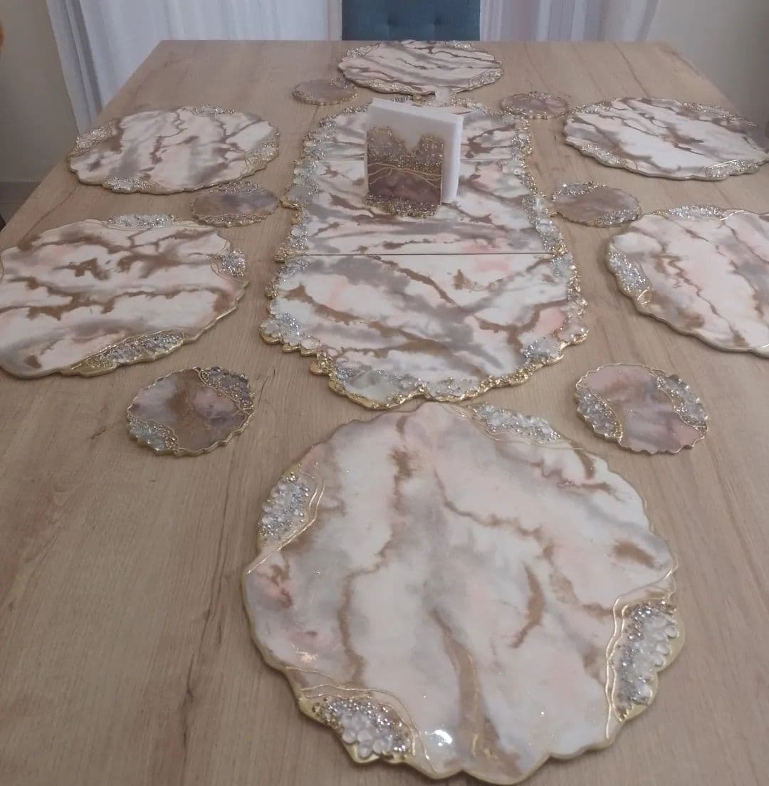 Set de Mesa MARMOLEADO Luxury