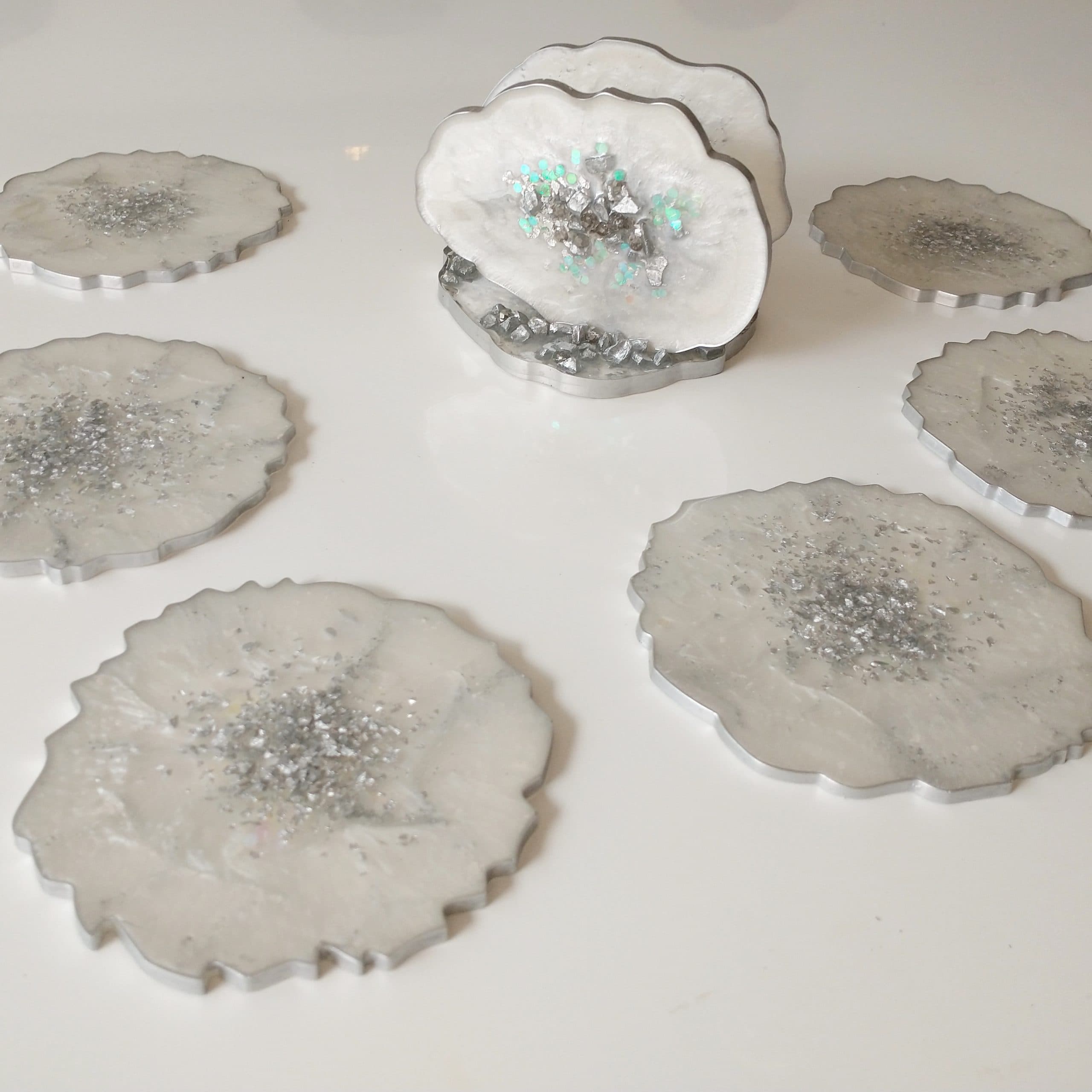 Servilletero Marmolado Silver - View 6