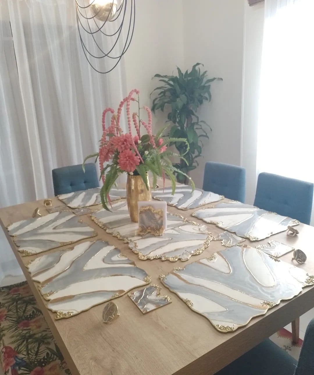 Set de Mesa MOSCU Luxury Gris Rectangular - View 2