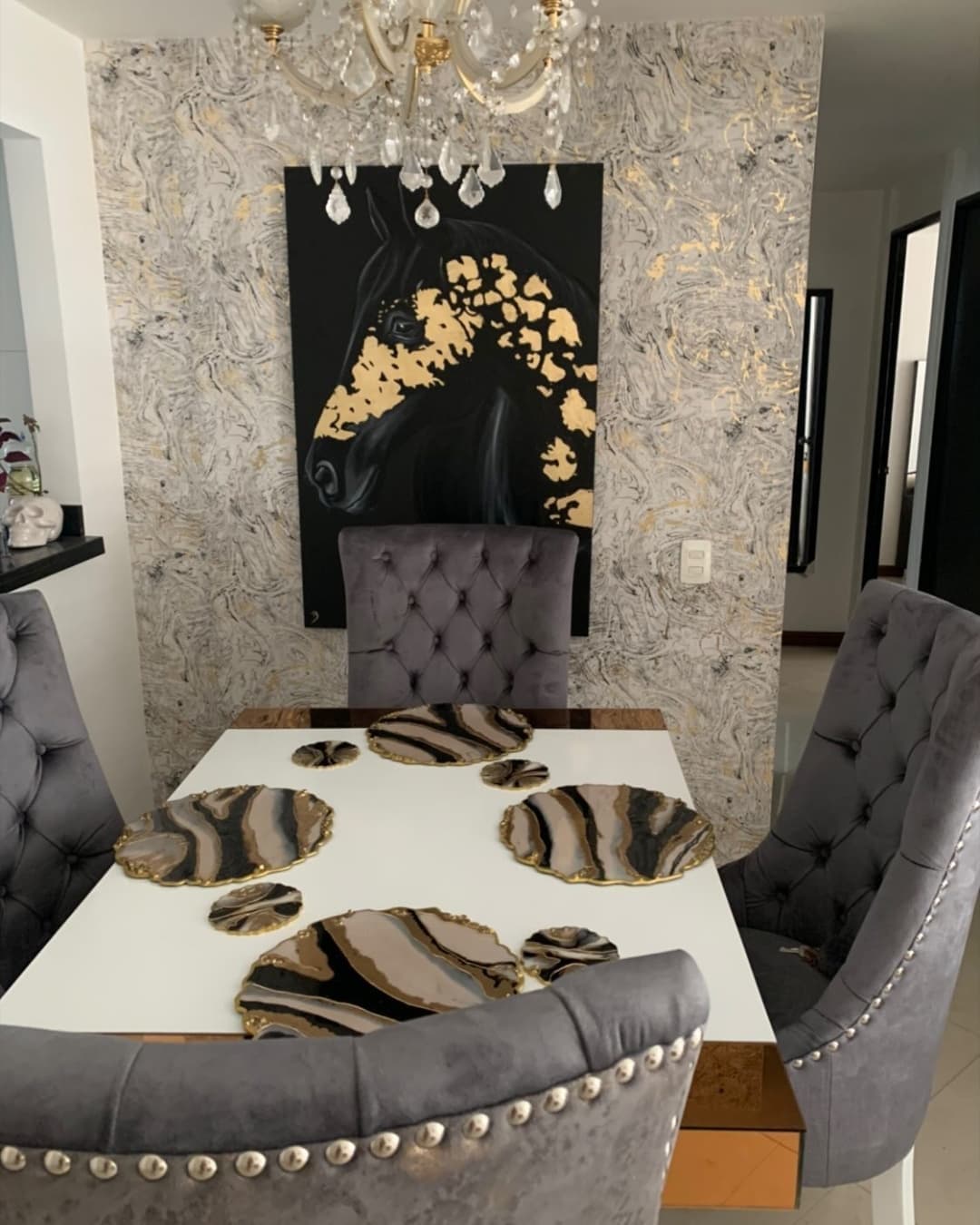 Set de Mesa MOSCU BLACK - View 3