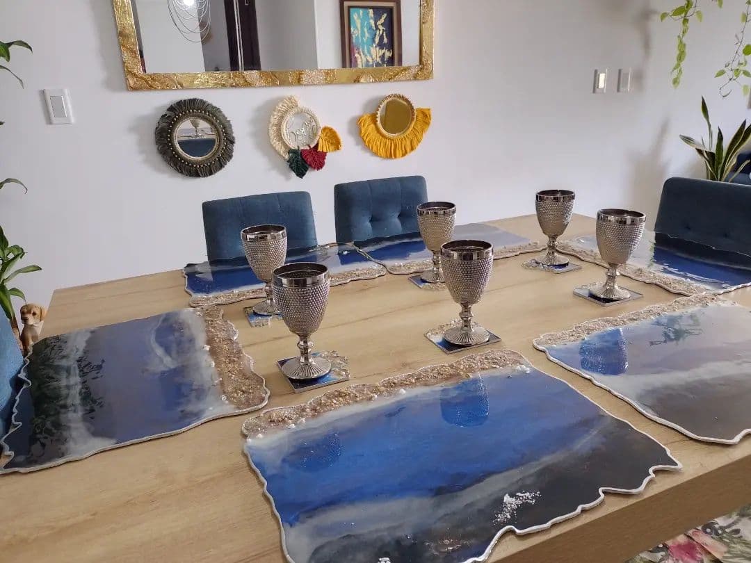 Set de Mesa MARINO Oscuro Rectangular - View 8