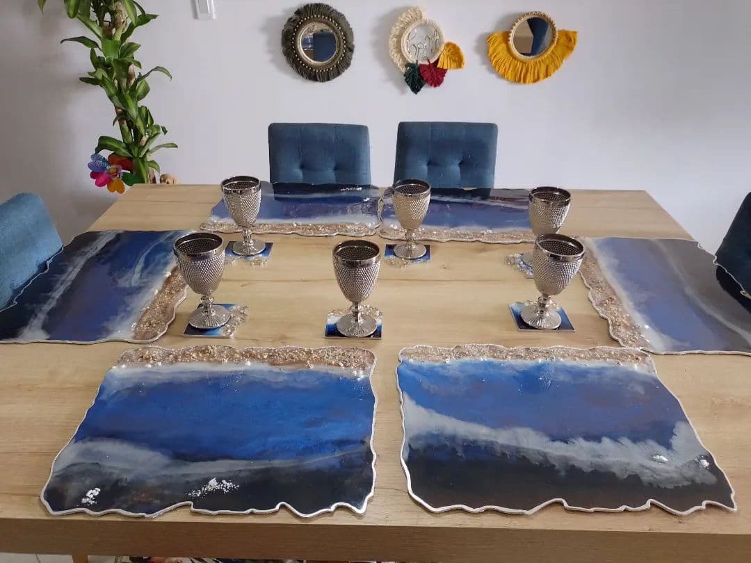 Set de Mesa MARINO Oscuro Rectangular - View 1