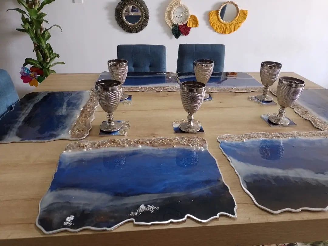 Set de Mesa MARINO Oscuro Rectangular - View 4