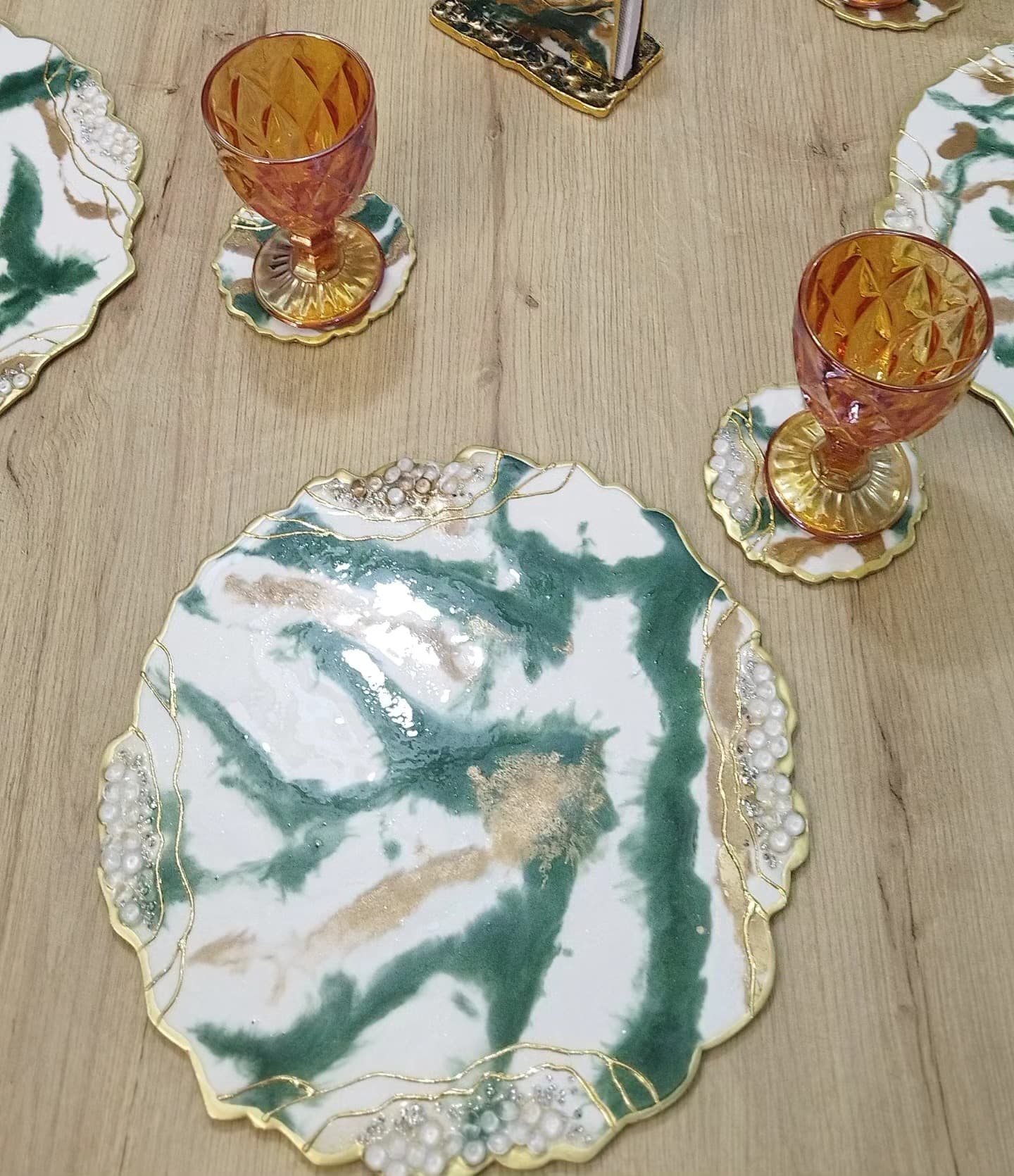 Set de Mesa MARMOLADO GREEN LUX - View 4