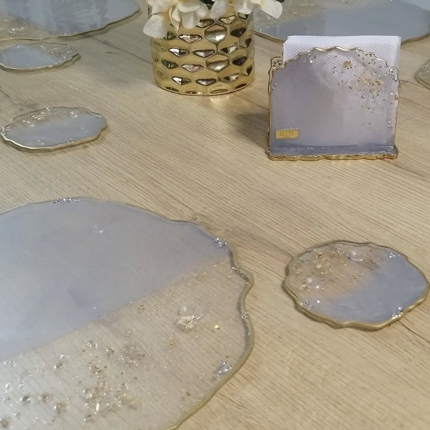 Set de Mesa VENECIA LUXURY Gris Claro - View 9