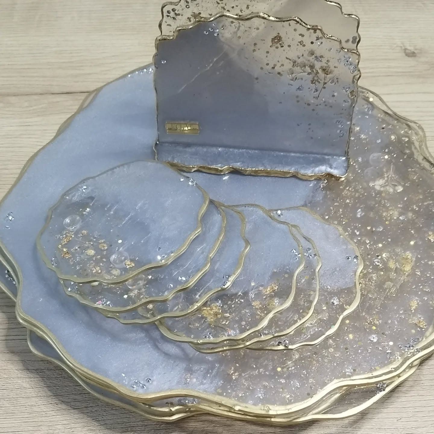 Set de Mesa VENECIA LUXURY Gris Claro - View 12