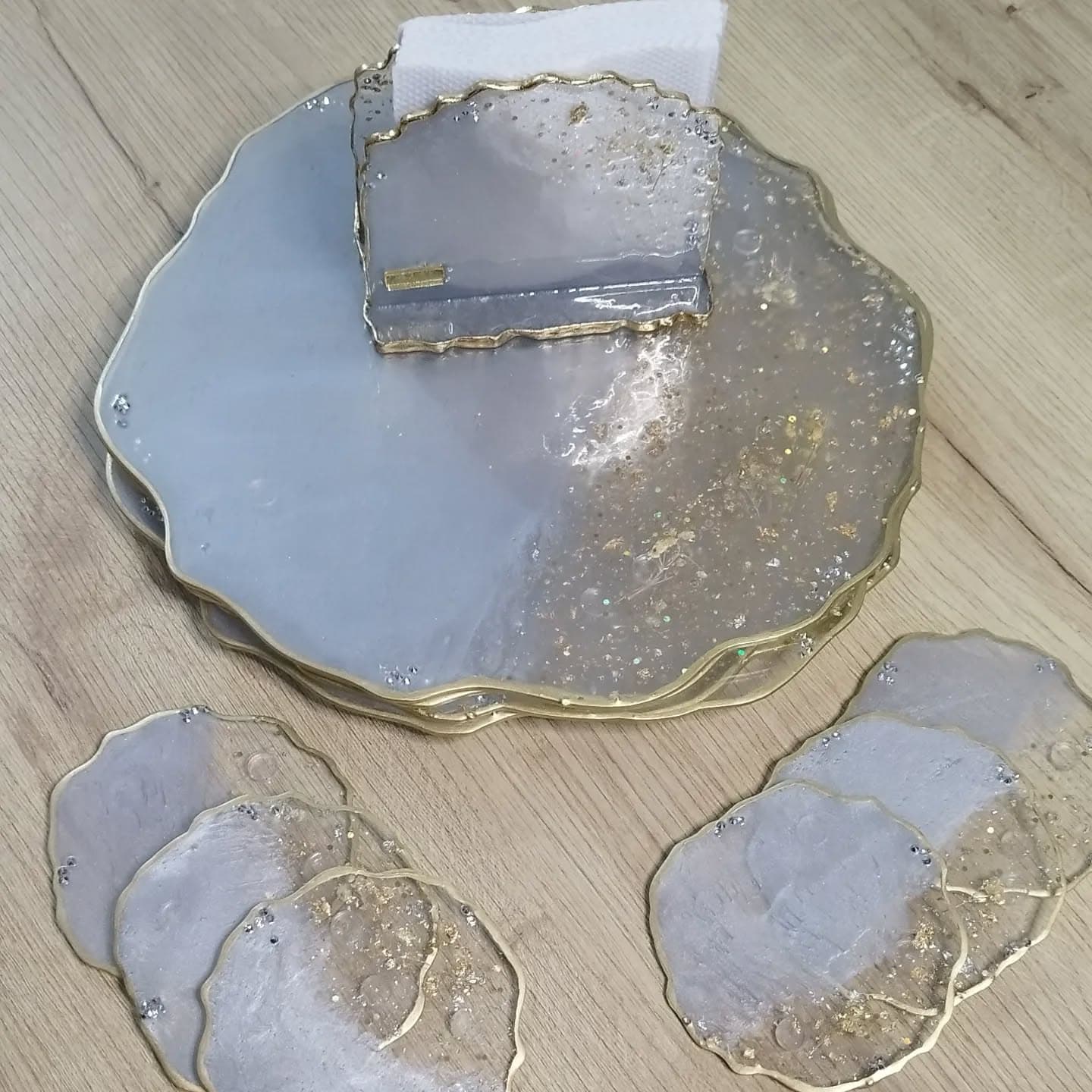 Set de Mesa VENECIA LUXURY Gris Claro - View 7