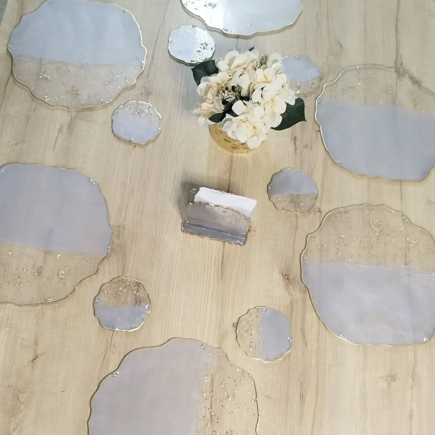 Set de Mesa VENECIA LUXURY Gris Claro - View 10