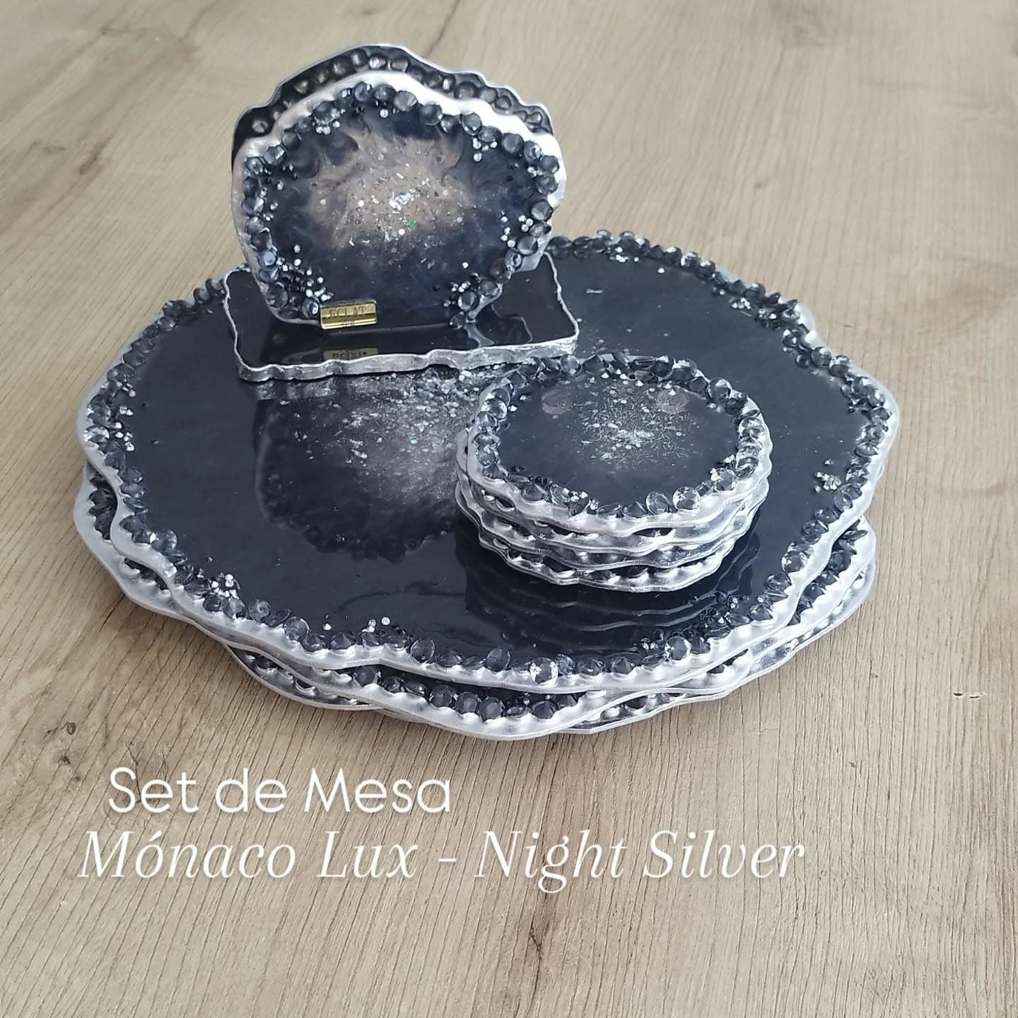 Set de Mesa MONACO LUX Night silver - View 1