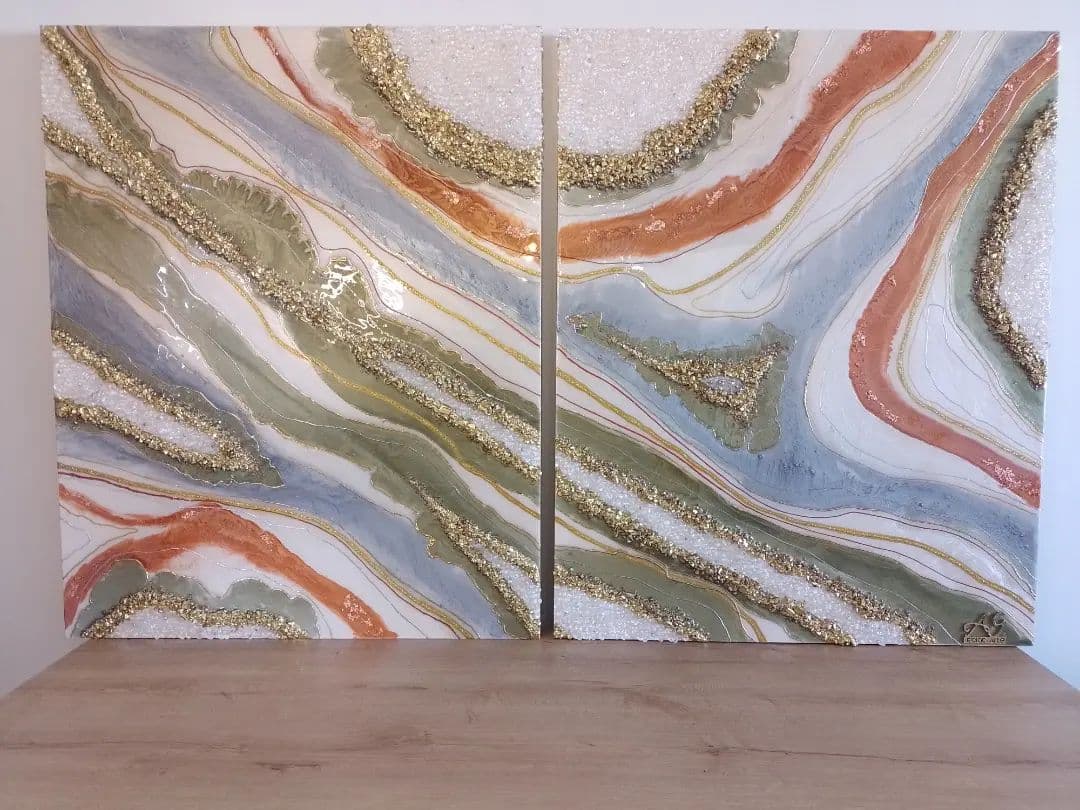 Cuadro Diptico Tierra lux - View 1