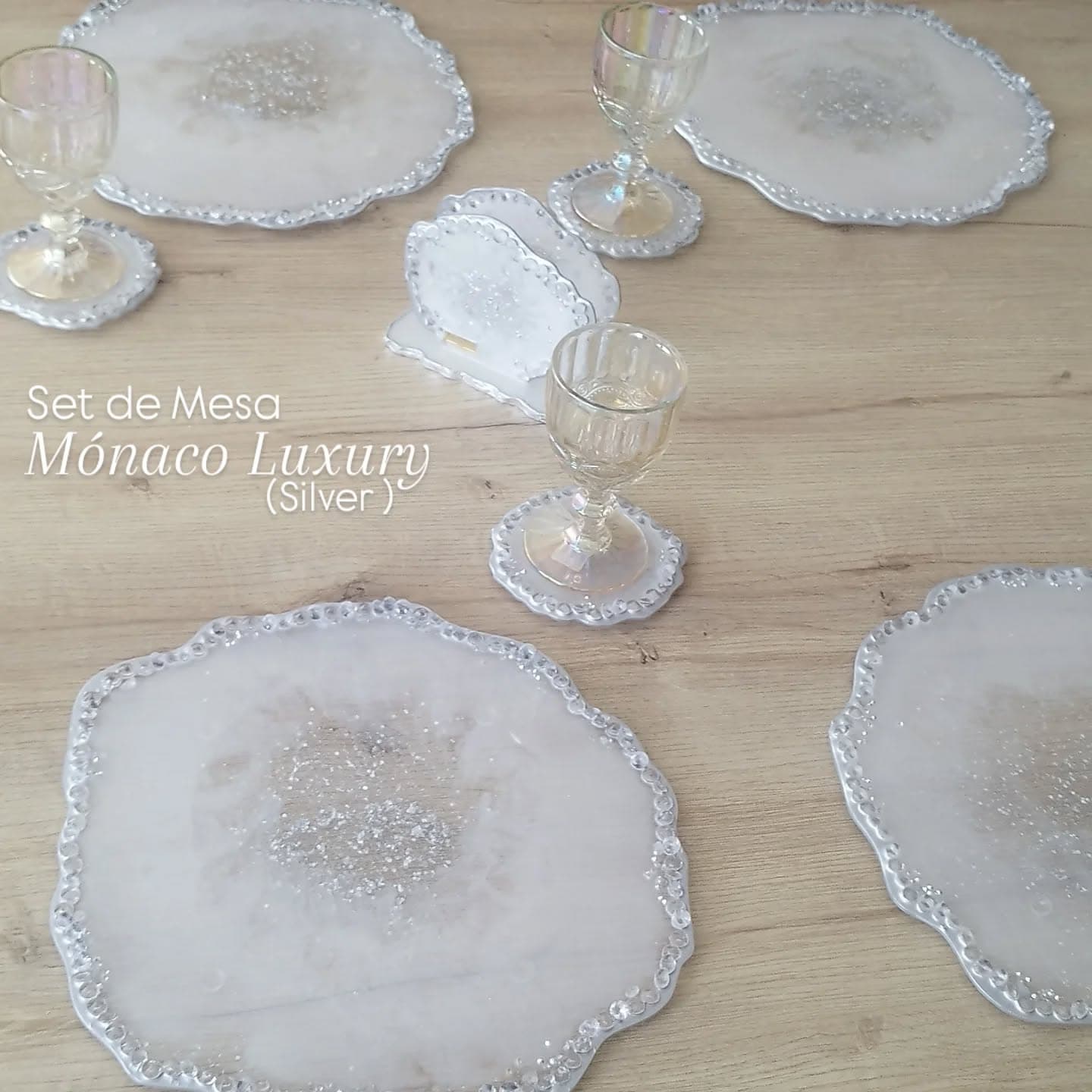 Set de Mesa MONACO LUXURY silver - View 1