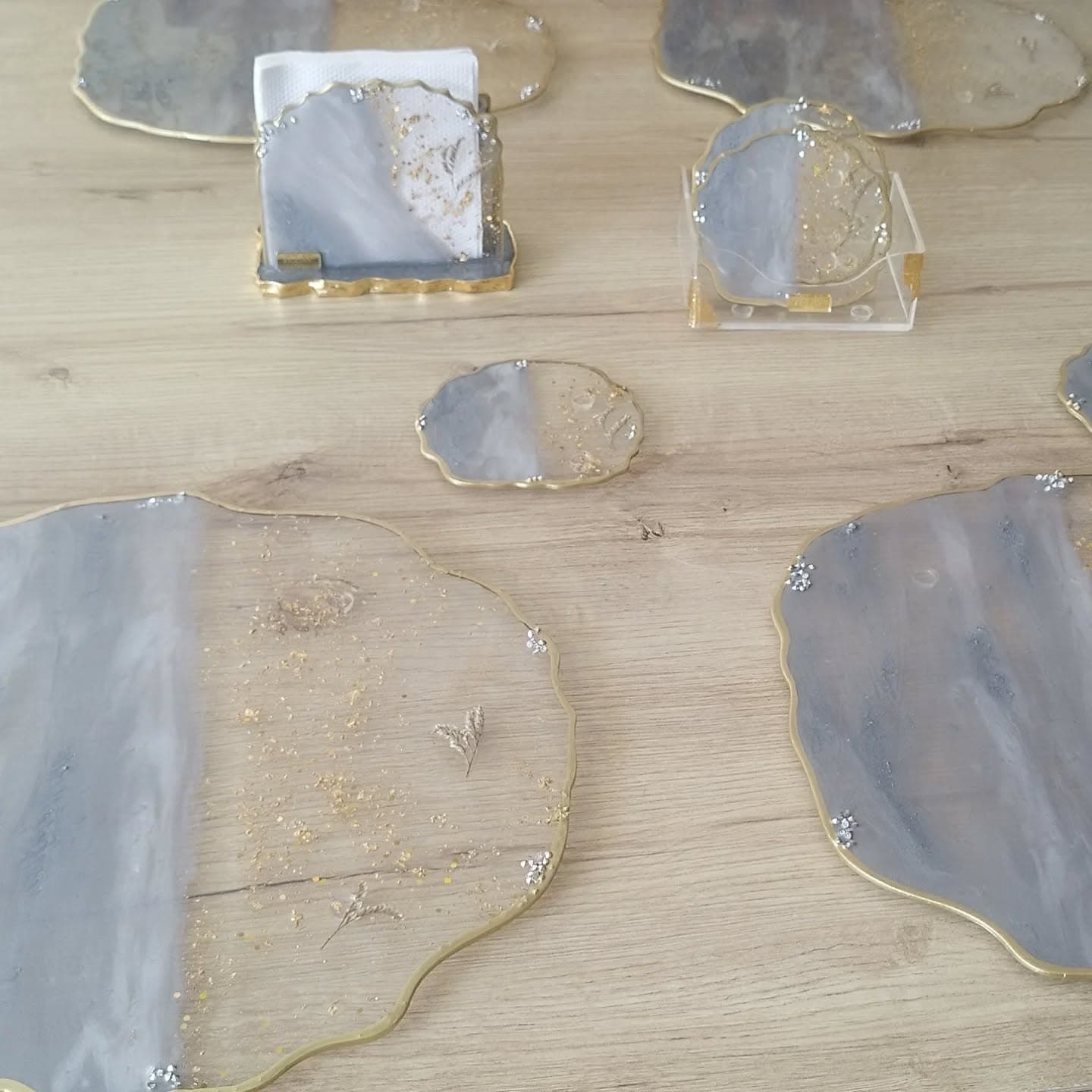 Set de Mesa VENECIA LUXURY Gris Plata - View 1