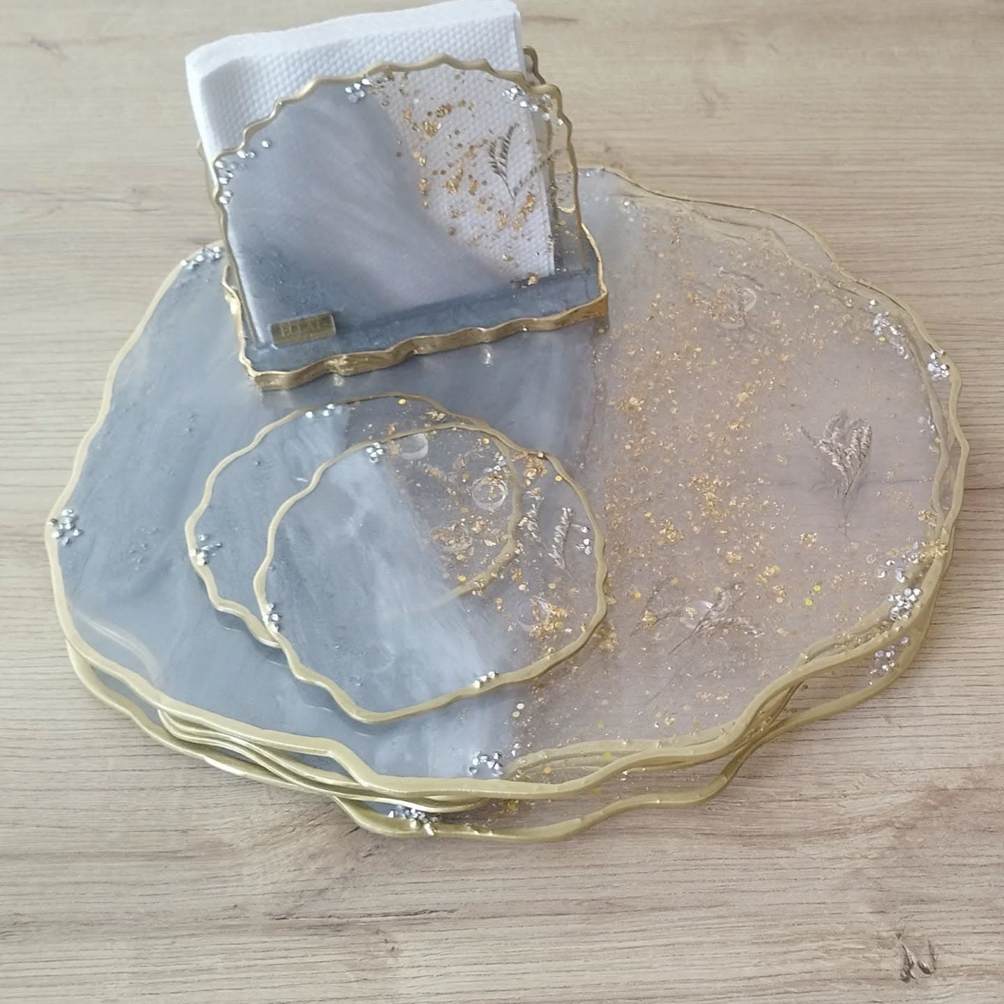 Set de Mesa VENECIA LUXURY Gris Plata - View 3