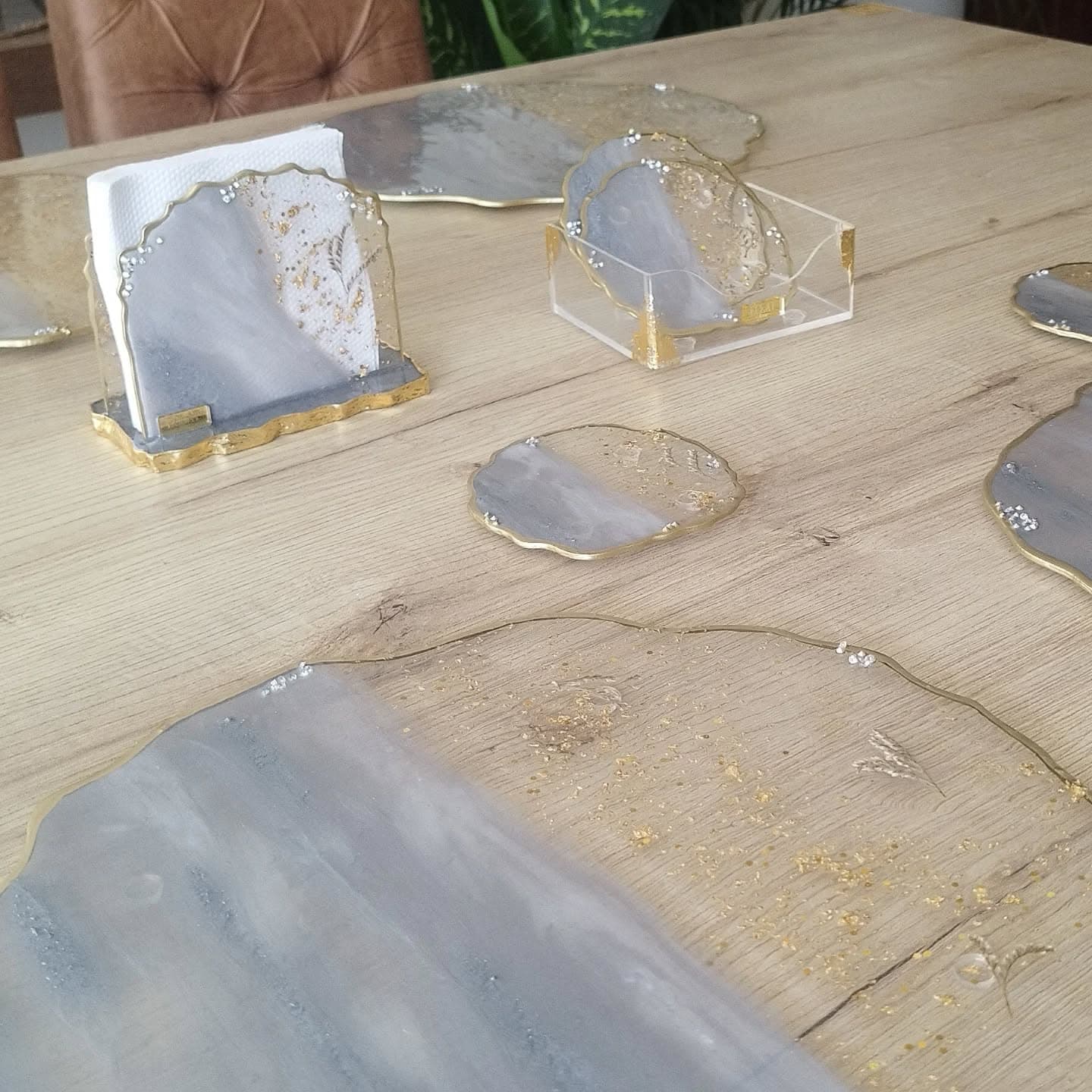 Set de Mesa VENECIA LUXURY Gris Plata - View 6