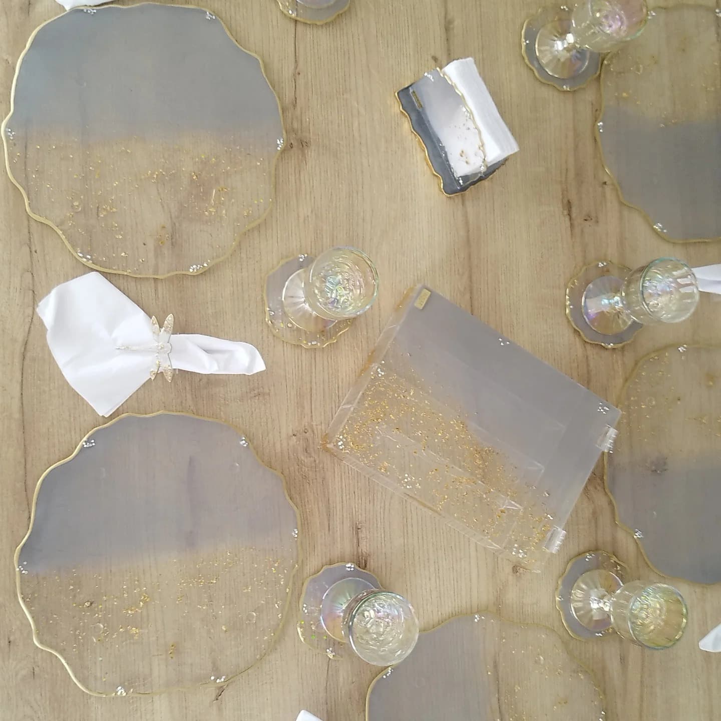 Set de Mesa VENECIA LUXURY Gris Claro - View 3