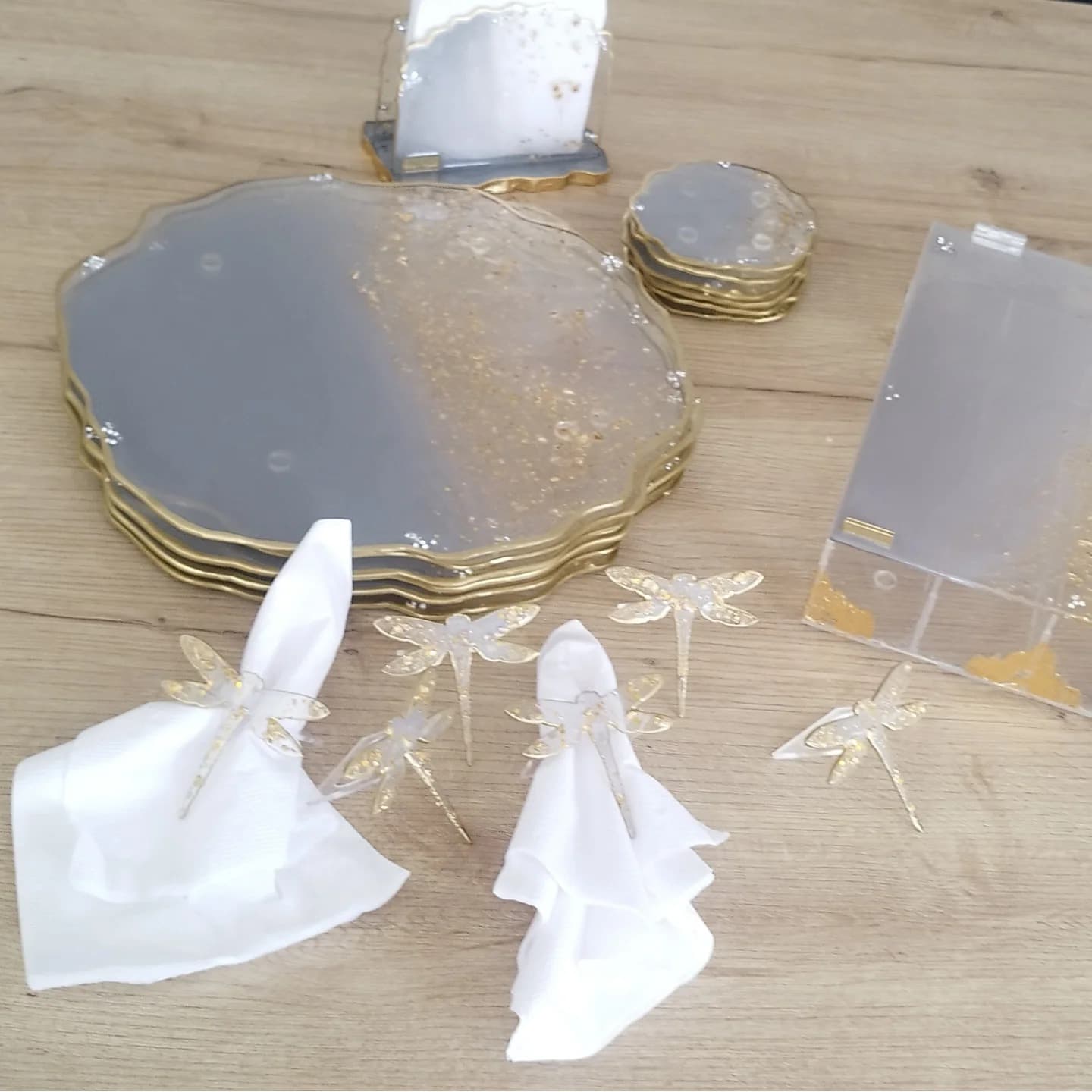 Set de Mesa VENECIA LUXURY Gris Claro - View 2