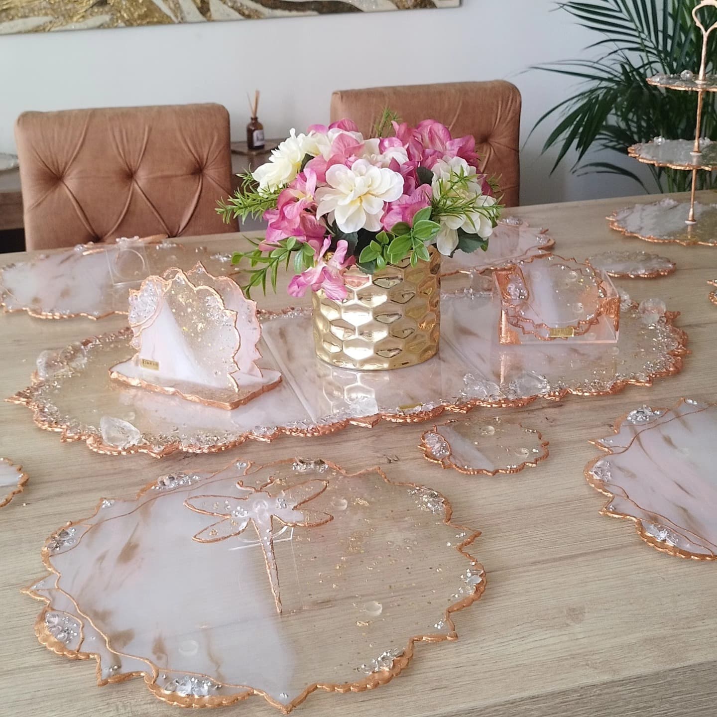 Set de Mesa ITALIA LUX ORO ROSA - View 7