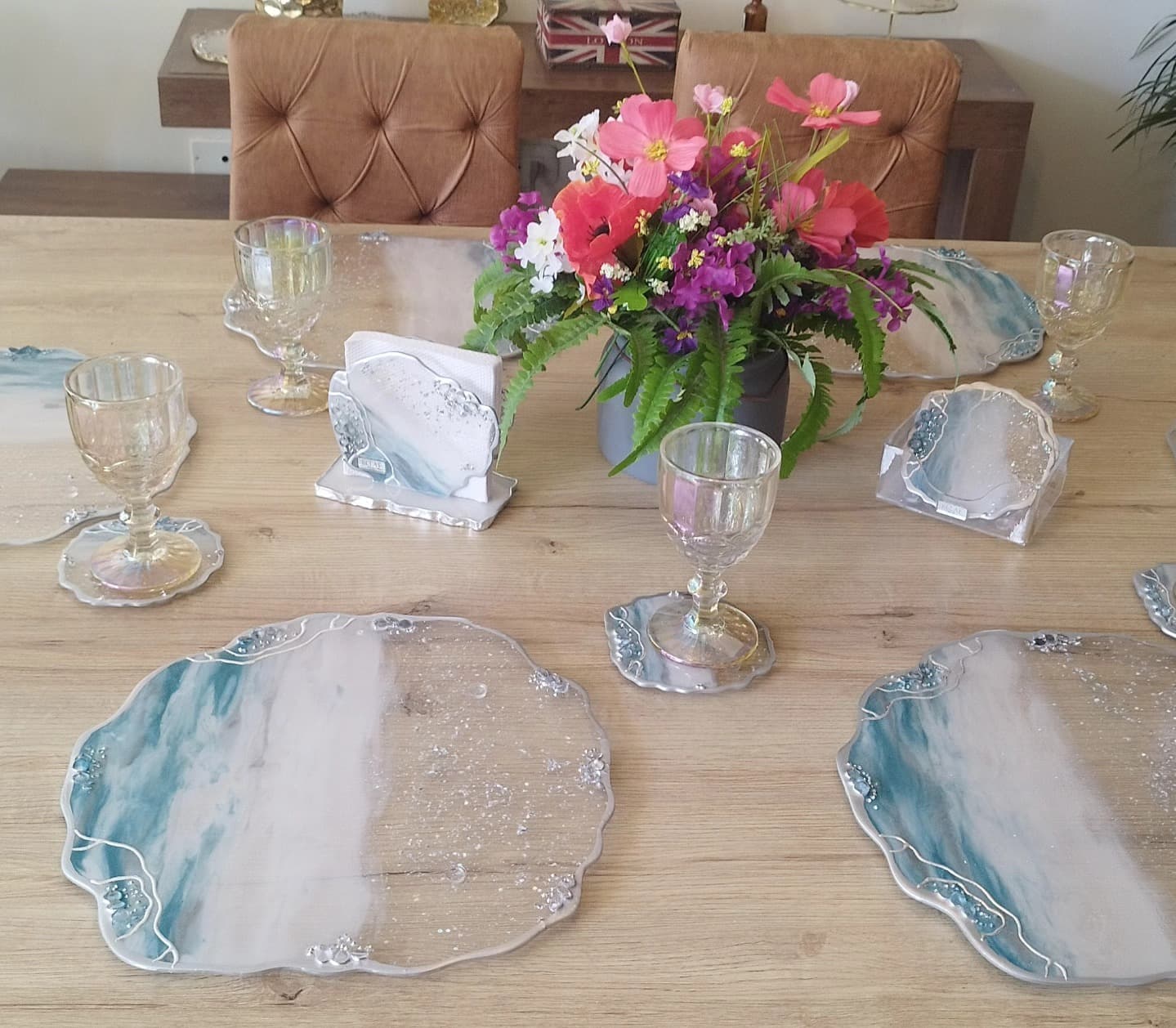 Set de Mesa SIBERIA LUXURY Plata - View 6