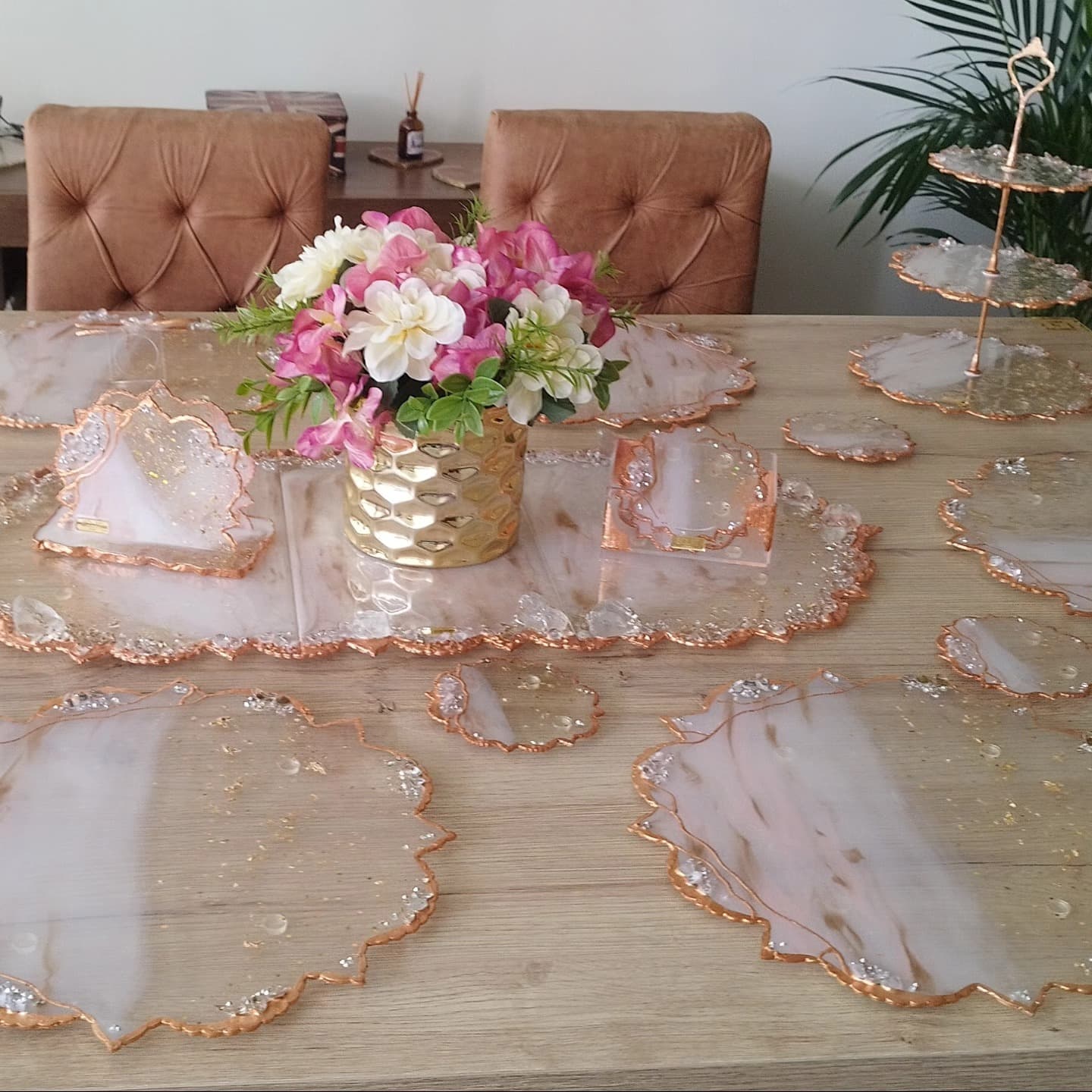 Set de Mesa ITALIA LUX ORO ROSA - View 4