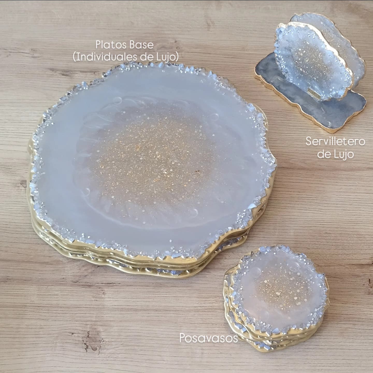 Set de Mesa MONACO LUXURY Gris perla - View 8