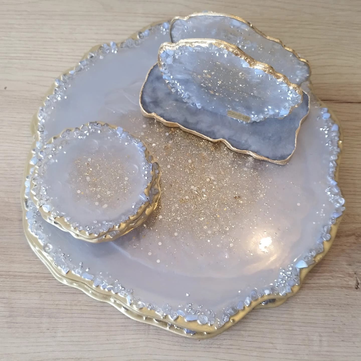 Set de Mesa MONACO LUXURY Gris perla - View 7